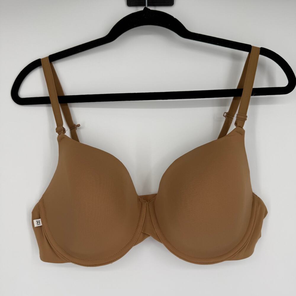 Harper Wilde SZ 40C Bra Dark Nude Tan Underwire Lightly Lined
